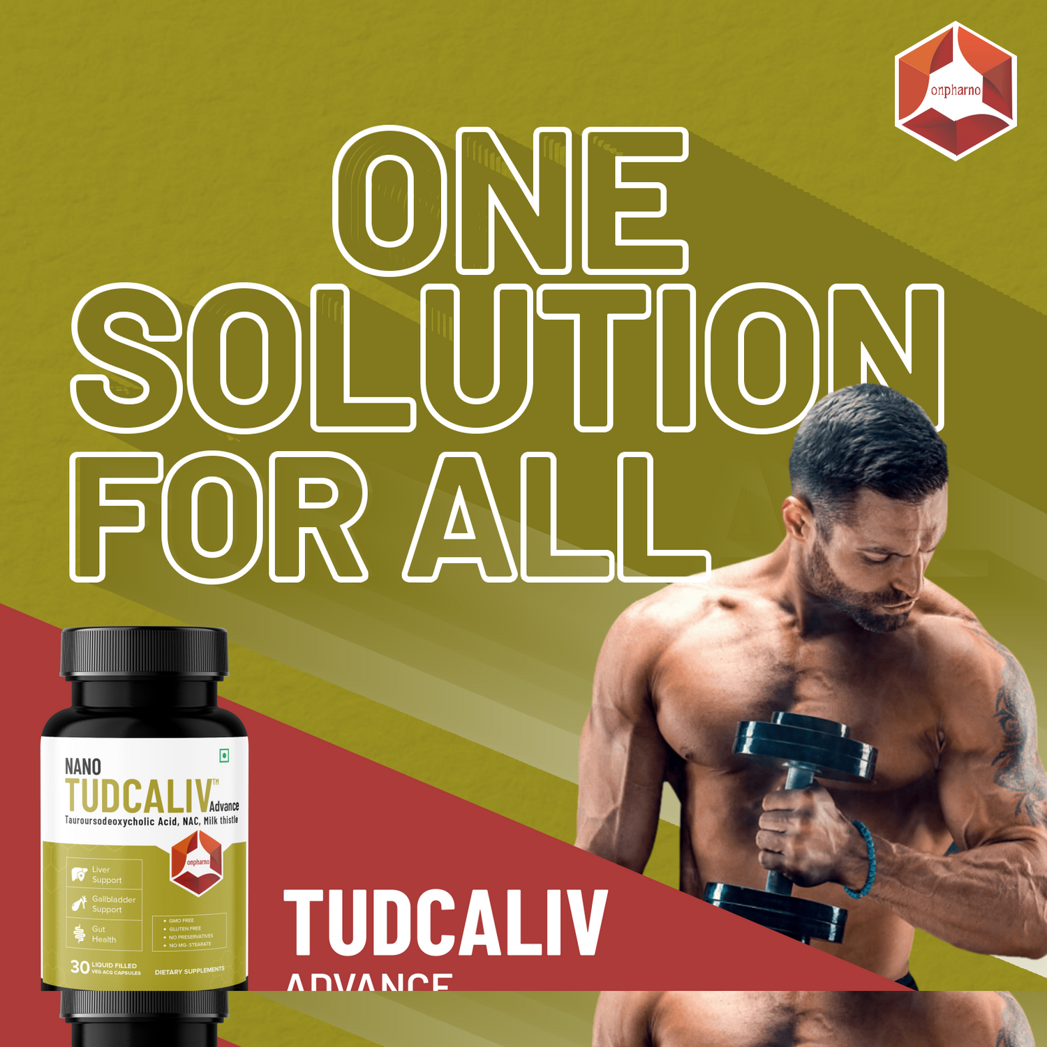 Tudcaliv Advance + Bone & Joint Support | Liver Detox & Joint Health Combo - Onpharno