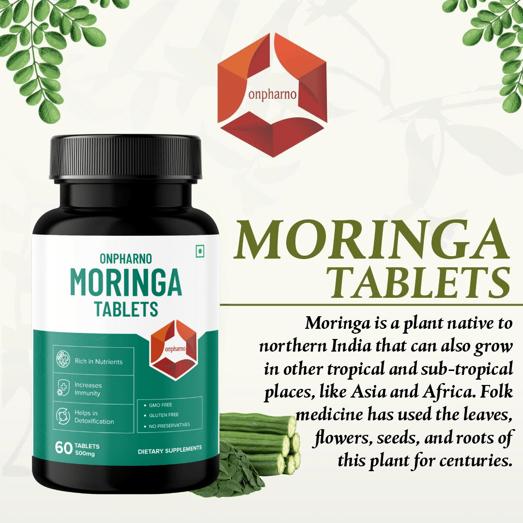 Organic Moringa Tablets | Boost Immunity, Energy & Vitality Naturally - Onpharno