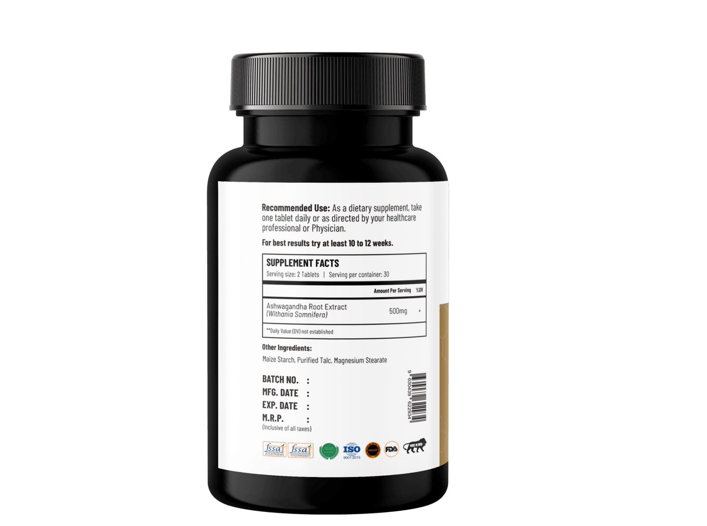 Ashwagandha Tablets with 5% Withanolides | Stress Relief & Stamina - Onpharno