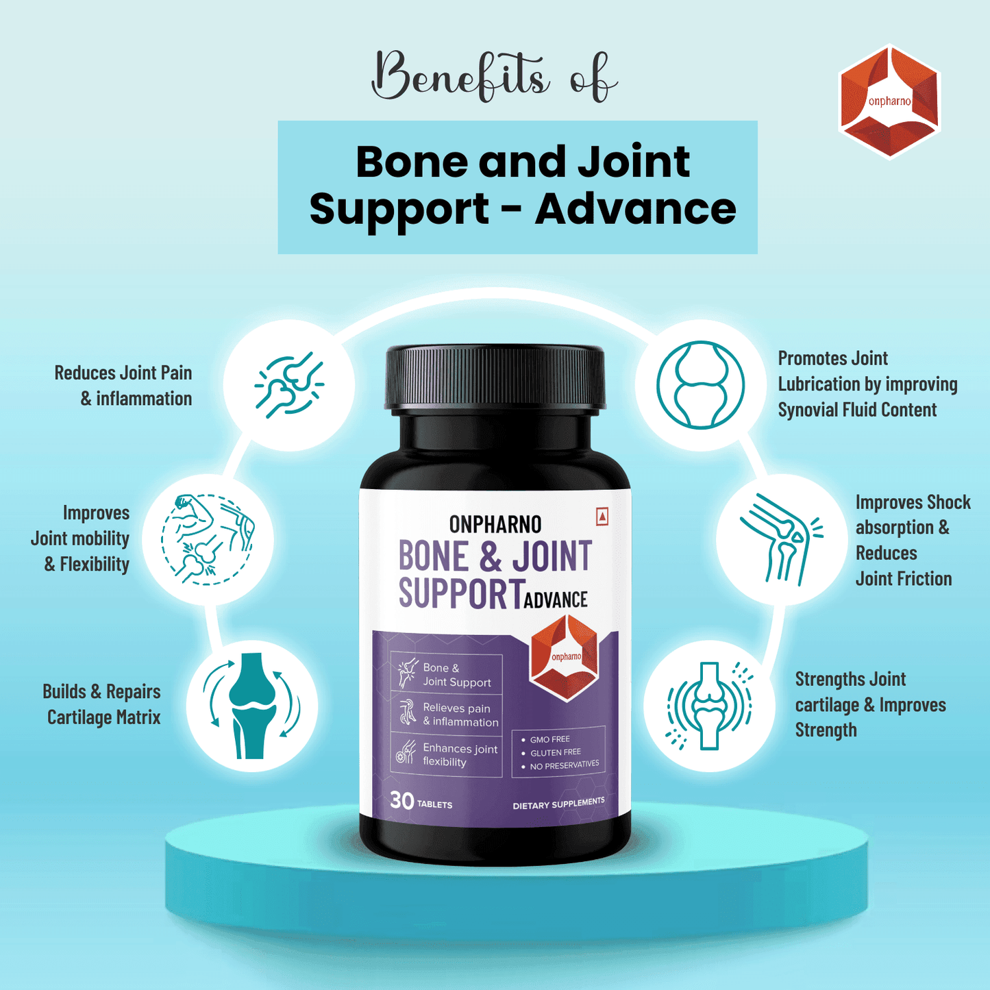 Bone & Joint + TUDCA Combo | Mobility & Liver Detox Support - Onpharno