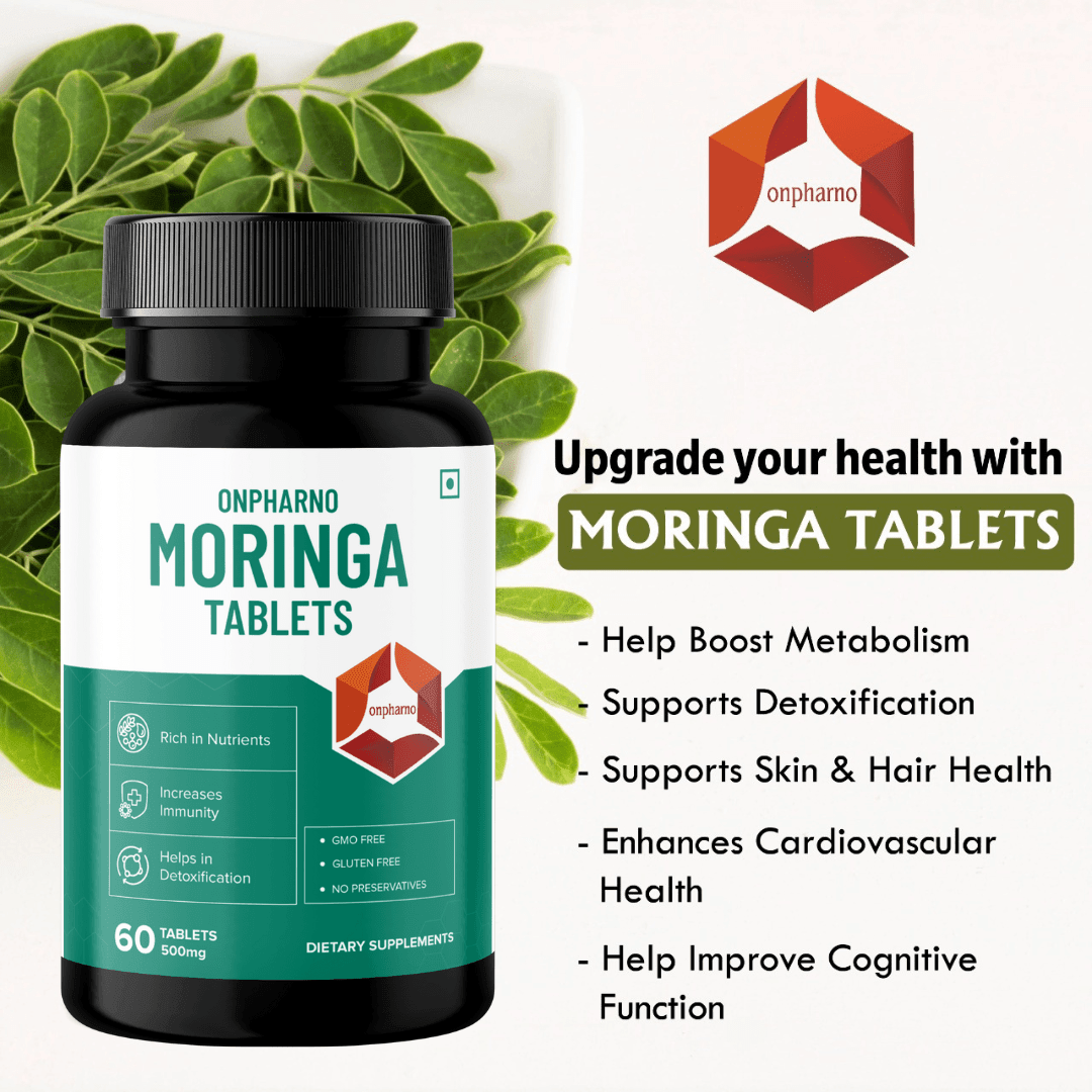 Organic Moringa Tablets | Boost Immunity, Energy & Vitality Naturally - Onpharno