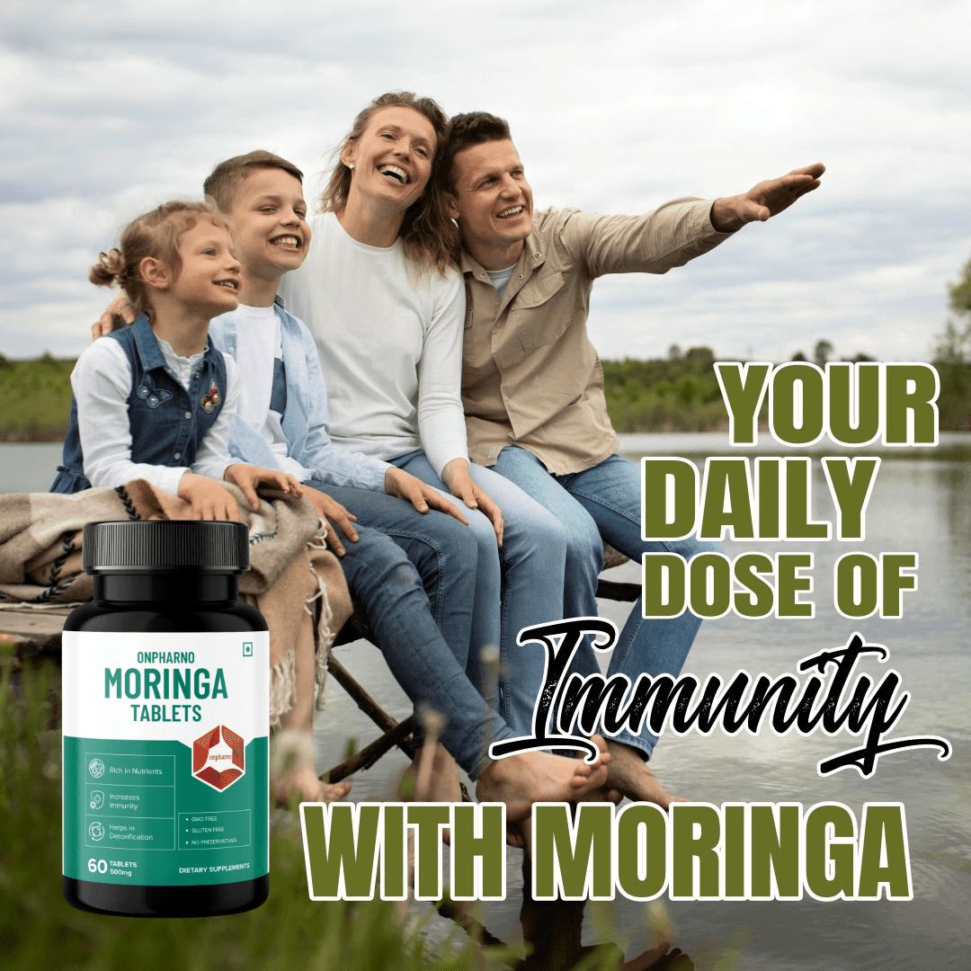 Organic Moringa Tablets | Boost Immunity, Energy & Vitality Naturally - Onpharno