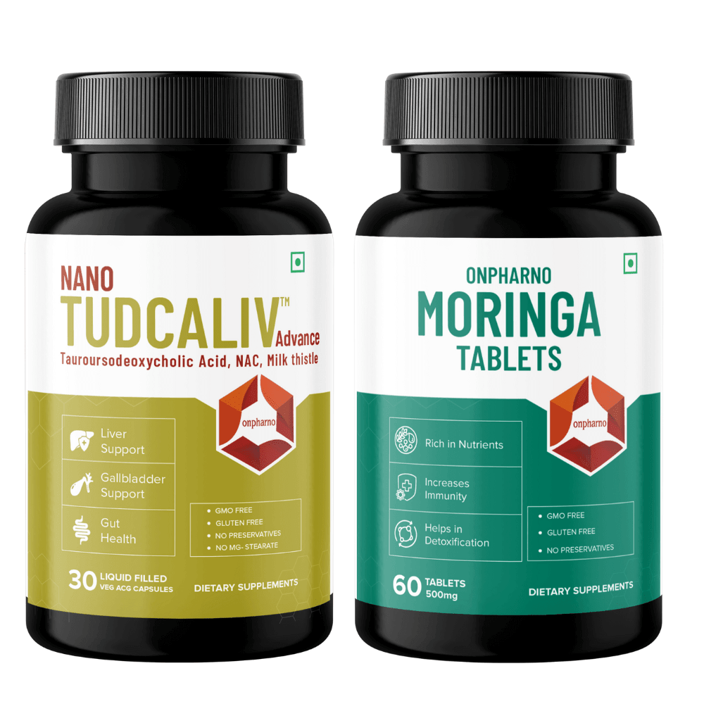 Tudcaliv Advance + Moringa Combo | Liver Detox & Immunity Booster - Onpharno