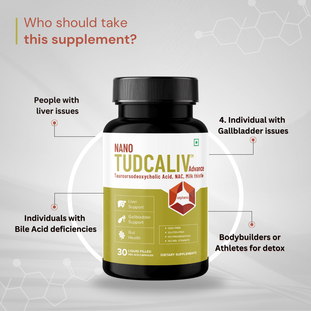 TUDCALIV Advance with Milk Thistle | Complete Liver Detox & Gut Health Support - Onpharno