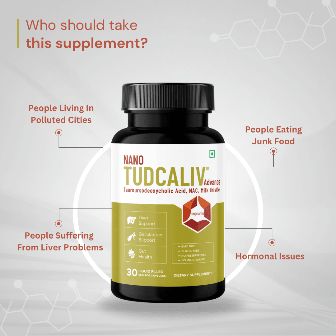 TUDCALIV Advance with Milk Thistle | Complete Liver Detox & Gut Health Support - Onpharno