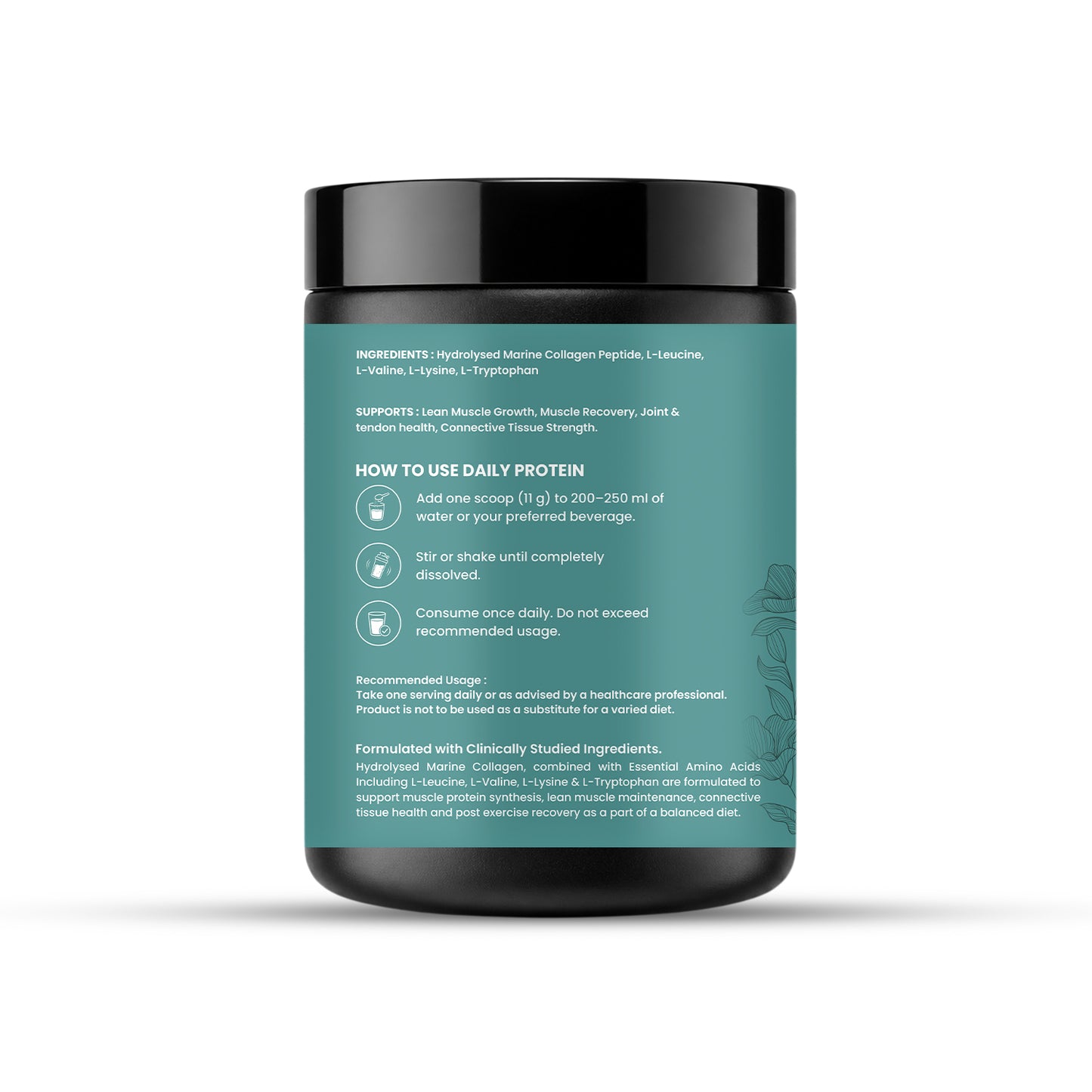 Daily Protein – Hydrolysed Marine Collagen Peptides | Essential Amino Acids | 200g