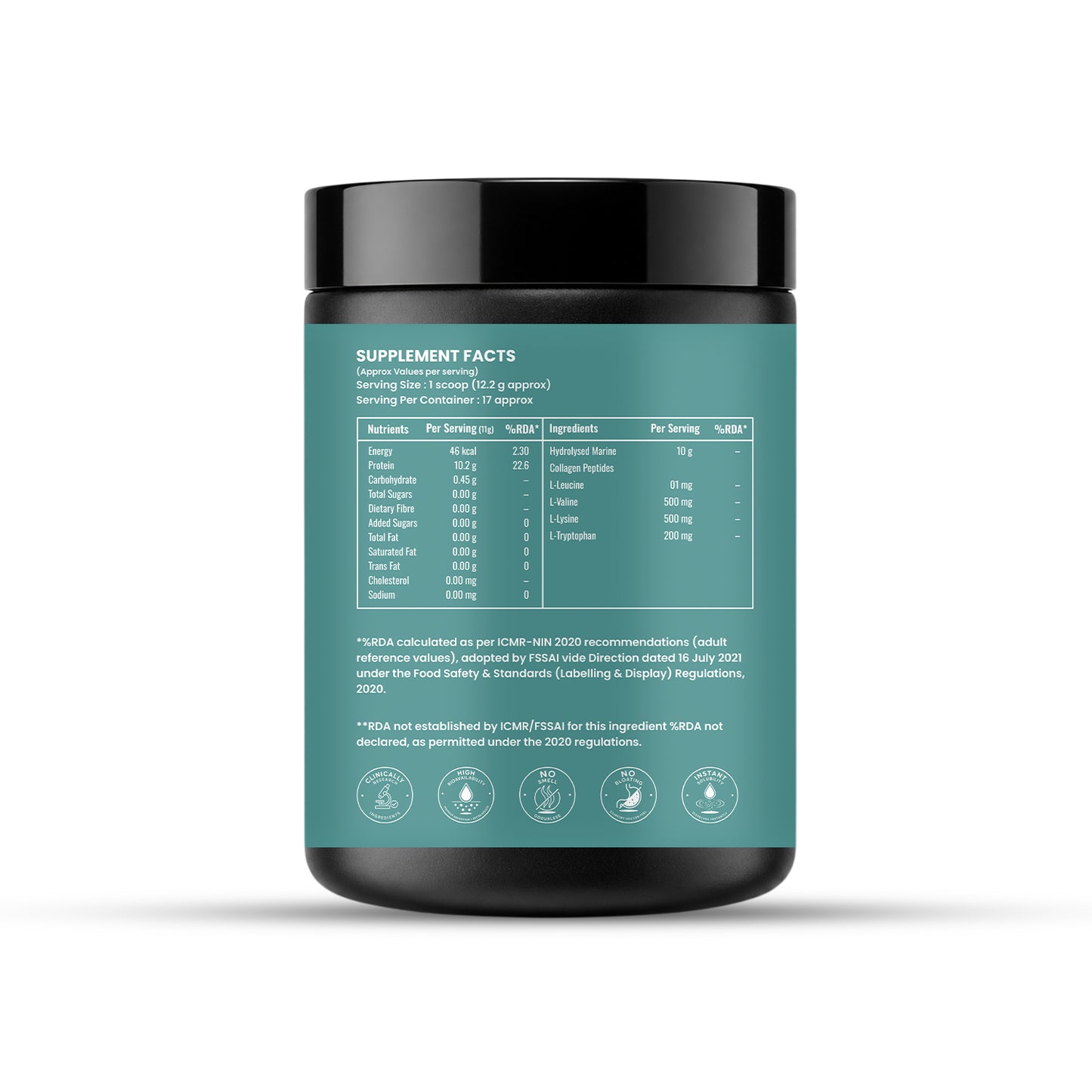 Daily Protein – Hydrolysed Marine Collagen Peptides | Essential Amino Acids | 200g