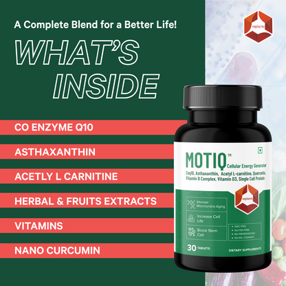 Motiq: Cellular Energy Supplement | For Enhanced Strength, Stamina, and Anti-Aging