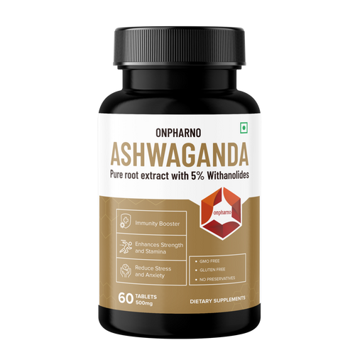 Ashwagandha tablets with 5% withanolides | Stress relief & Energy Booster