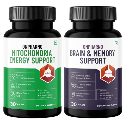 Mitocondria Energy Support and Brain and Memory Support Combo