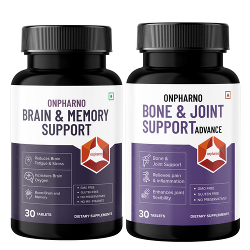 Bone and Joint Support ADVANCE and Brain and Memory Support combo pack at just @1449