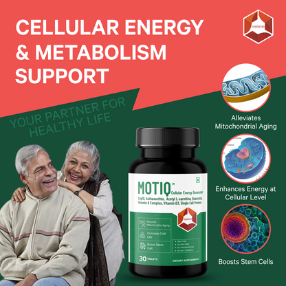 Motiq: Cellular Energy Supplement | For Enhanced Strength, Stamina, and Anti-Aging