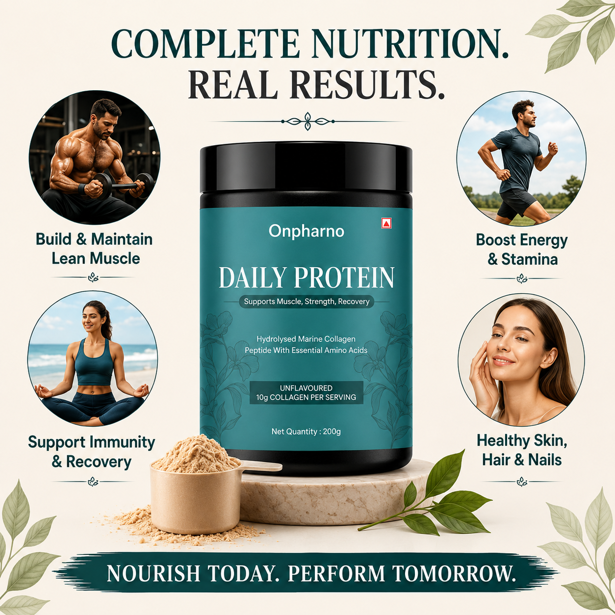 Daily Protein – Hydrolysed Marine Collagen Peptides | Essential Amino Acids | 200g