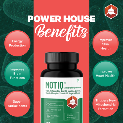 Motiq: Cellular Energy Supplement | For Enhanced Strength, Stamina, and Anti-Aging