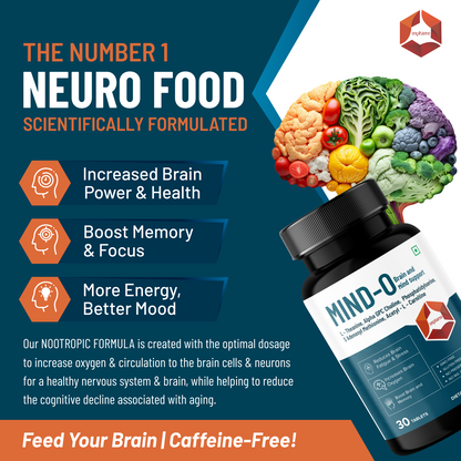 Mind O: Brain Boost and Memory Supplement | Enhance Focus, Clarity & Mental Sharpness