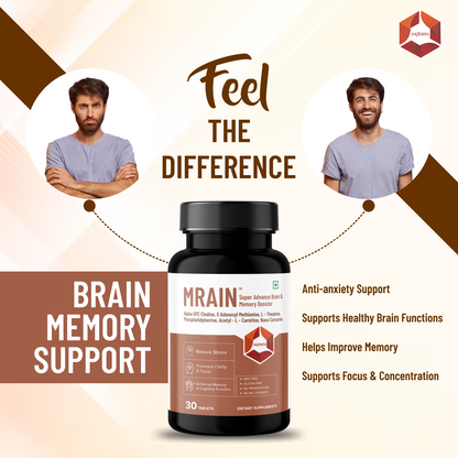 Mrain: Brain and Memory Booster Supplement | Enhance Memory, Focus and Clarity