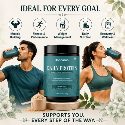 Daily Protein – Hydrolysed Marine Collagen Peptides | Essential Amino Acids | 200g