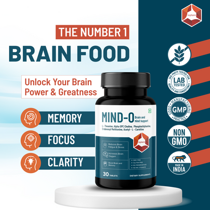 Mind O: Brain Boost and Memory Supplement | Enhance Focus, Clarity & Mental Sharpness