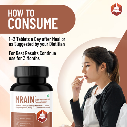 Mrain: Brain and Memory Booster Supplement | Enhance Memory, Focus and Clarity