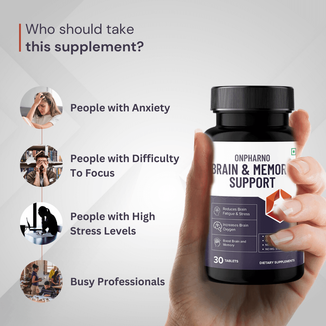 Brain Memory Support Brain & Memory Support | For Improved Memory, Focus & Clarity – Onpharno