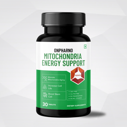 Mitochondrial Energy Booster | Coenzyme Q10 (CoQ10)| Supports Energy, Brain Health, Immunity - Onpharno