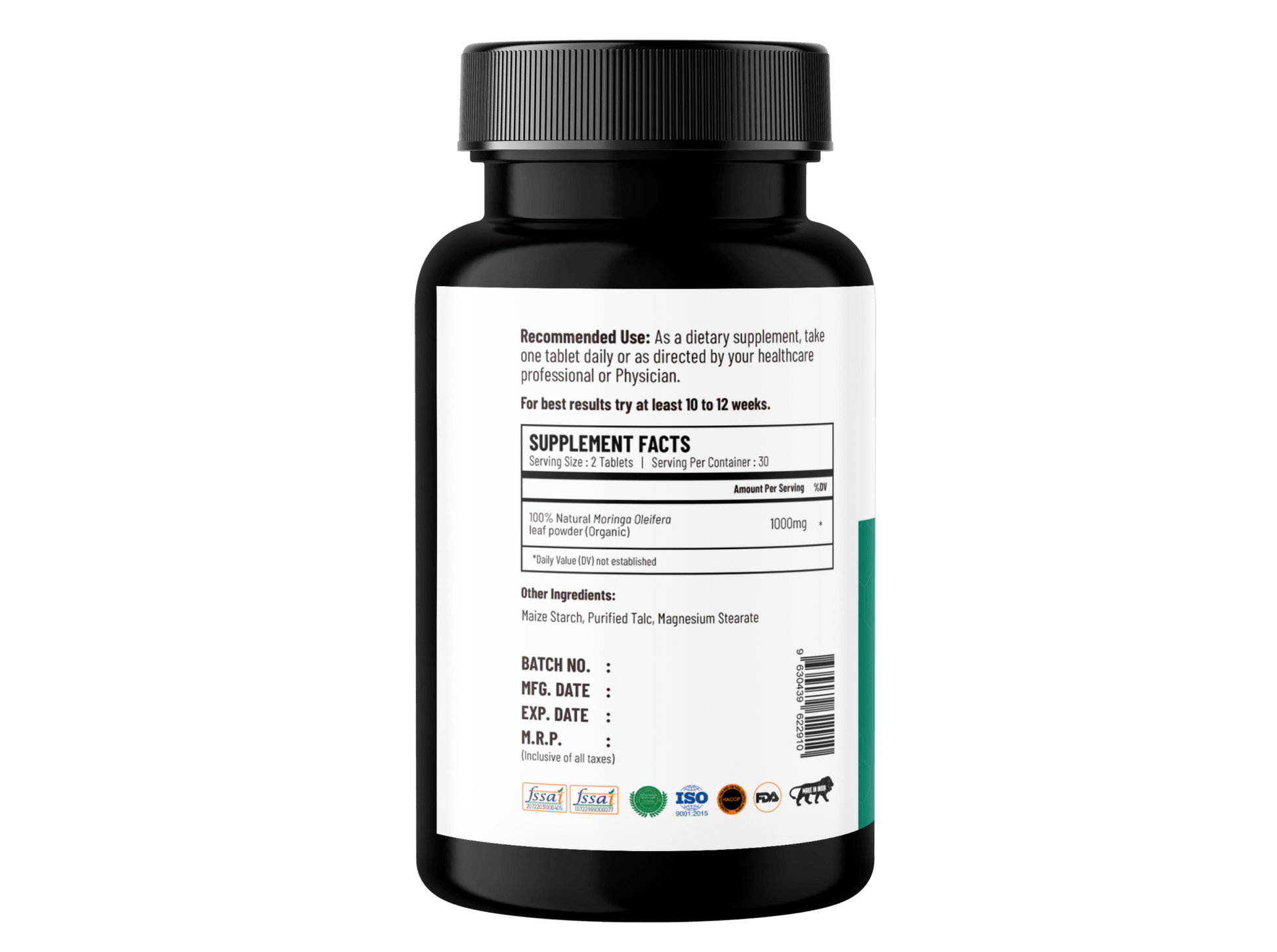 Moringa tablets | High Potency Green Superfood Supplement - Onpharno