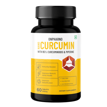 Nano Curcumin with 95% Curcuminoids and Piperine Extract | Higher Absorption - Onpharno